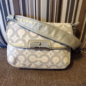 EUC Coach Kristin Op Art Ikat Signature Shimmer Shoulder bag
